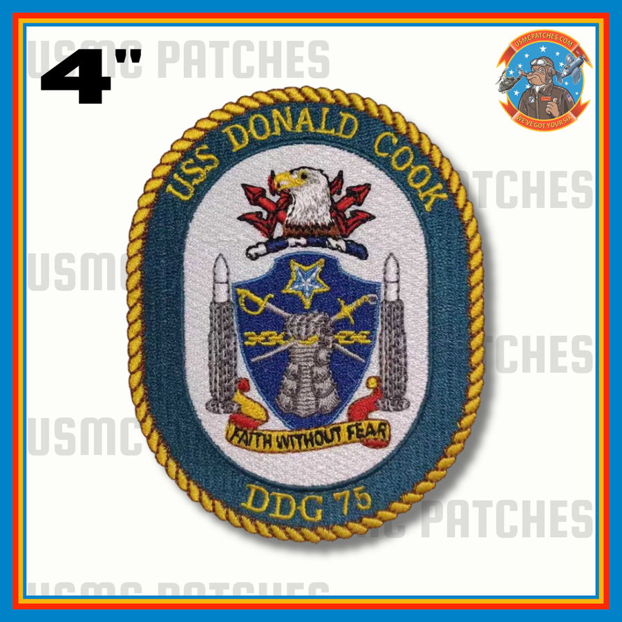 Officially Licensed US Navy USS Donald Cook DDG-75 Patch