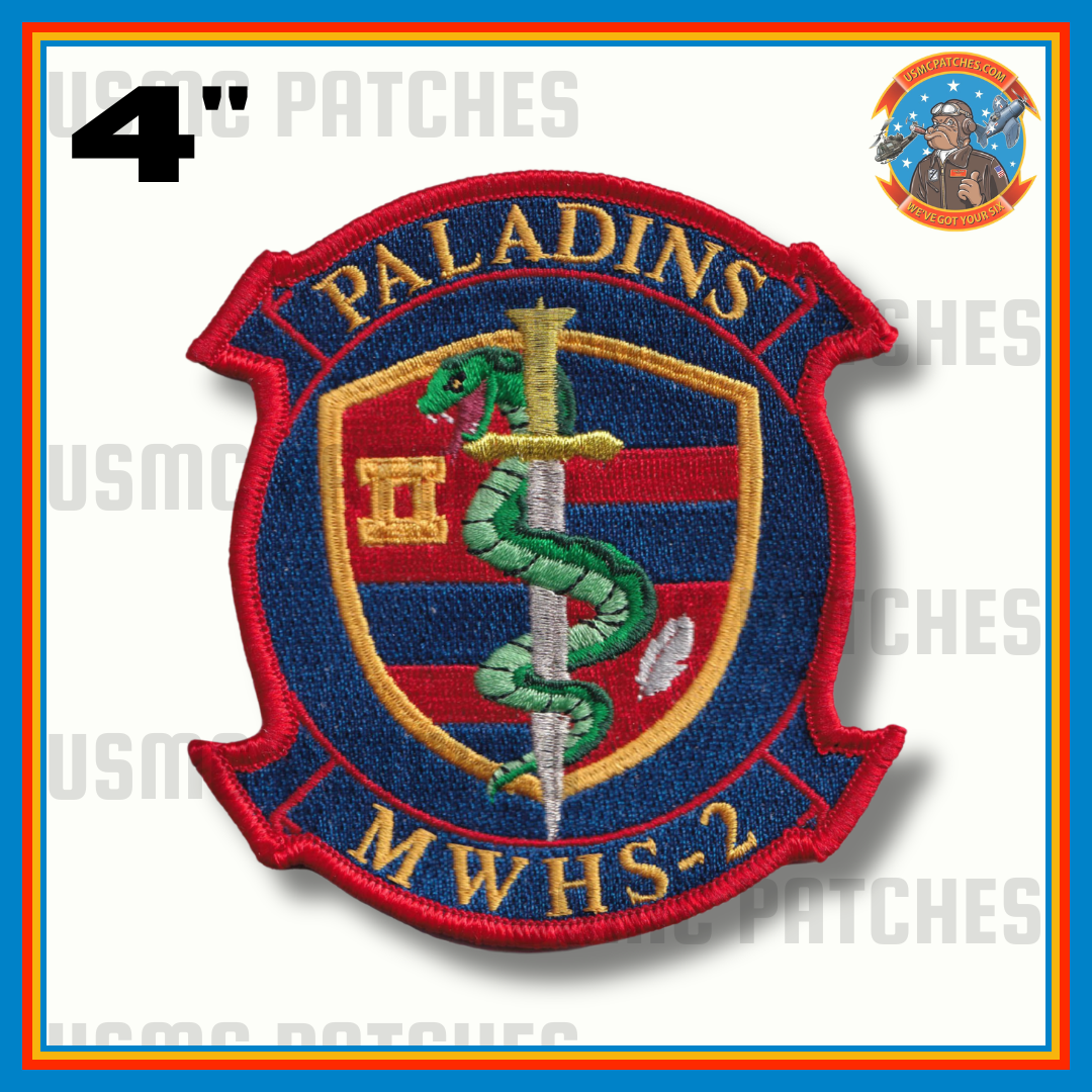 Officially Licensed USMC MWHS-2 Paladins Squadron Patch