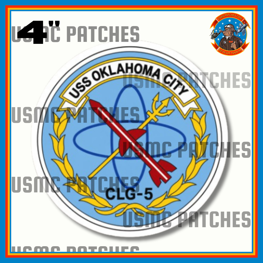 Officially Licensed US Navy USS Oklahoma City Ship Sticker