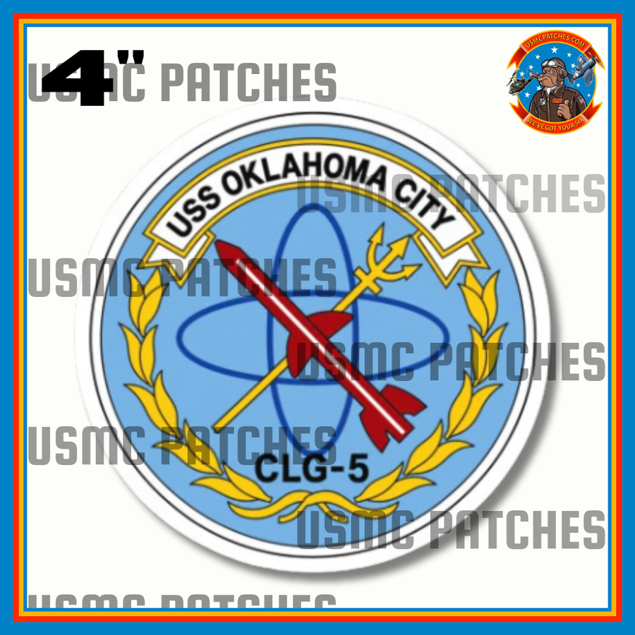 Officially Licensed US Navy USS Oklahoma City Ship Sticker