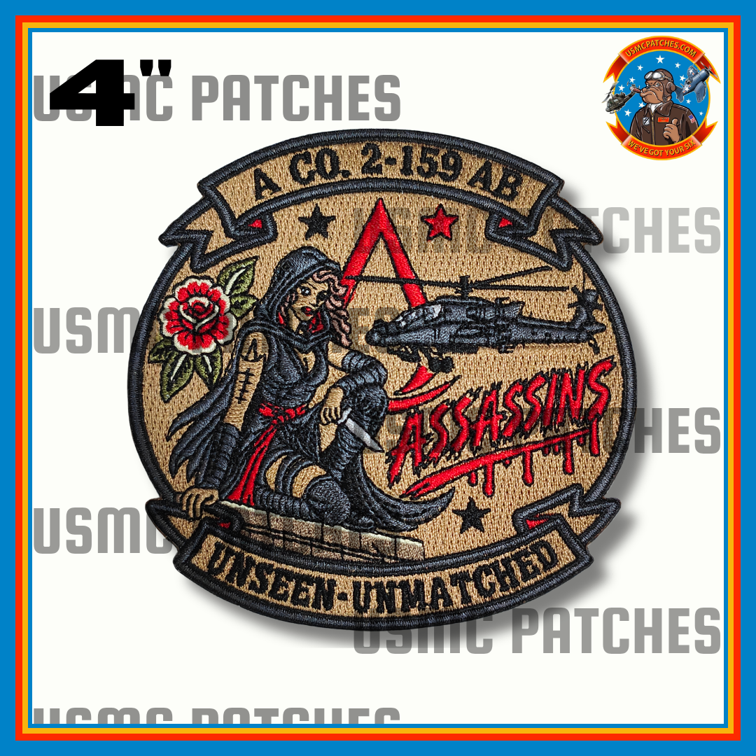 A Co. 2-159 Attack Battalion Sailor Jerry Style Patch