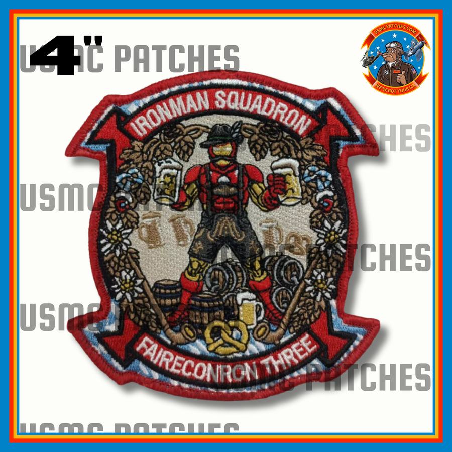 Official VQ-3 Ironmen Oktoberfest Chest Patch & Name Tags