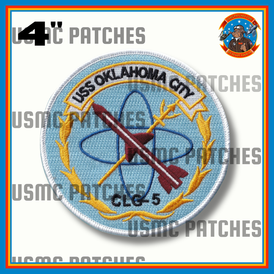 Officially Licensed US Navy USS Oklahoma City CLG-5 Ship Patch