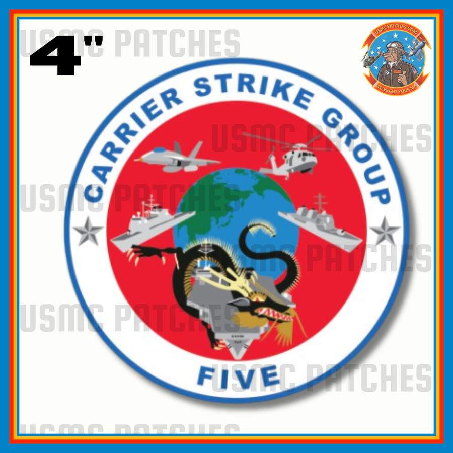 Officially Licensed US Navy Carrier Strike Group Five Sticker
