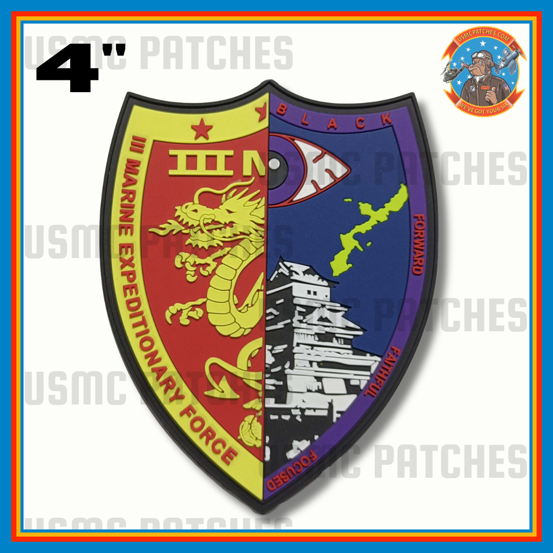 Official III MEF G2 Intel Castle Black PVC Patches