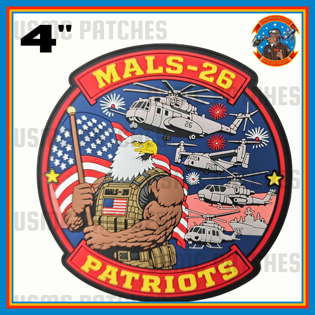 Official MALS-26 America 250th 4th of July PVC Patch
