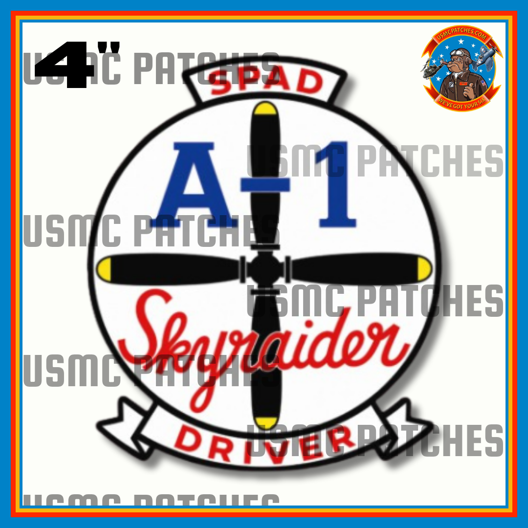 Official A-1 Skyraider Driver Sticker