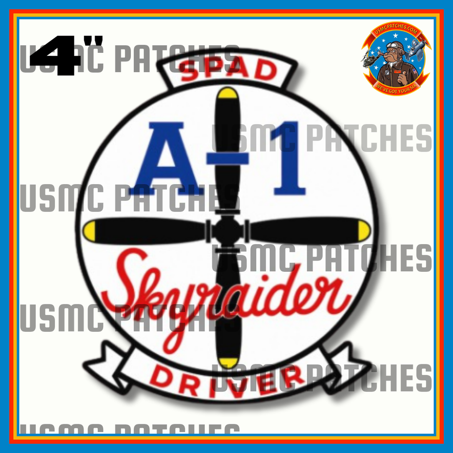 Official A-1 Skyraider Driver Sticker