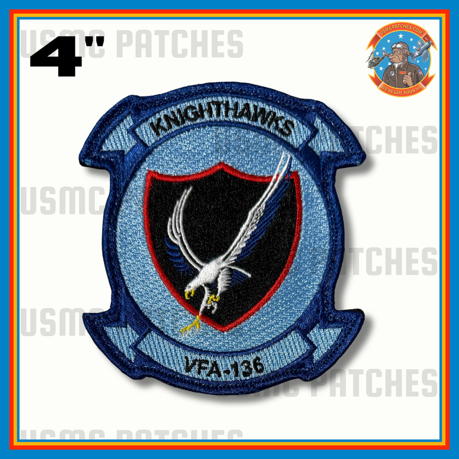 Officially Licensed US Navy VFA-136 Knighthawks Patch