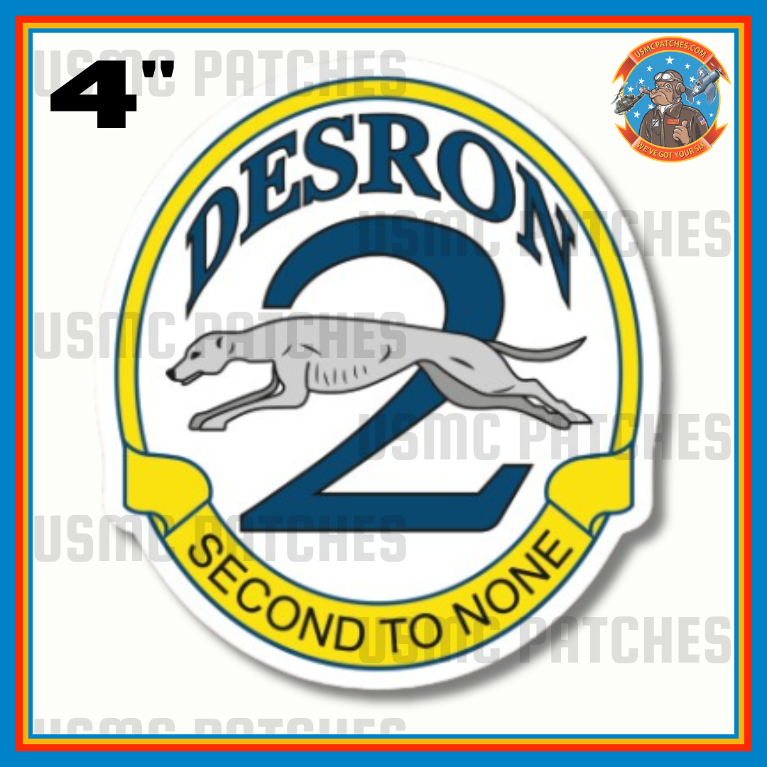 Officially Licensed US Navy Destroyer Squadron 2 Sticker