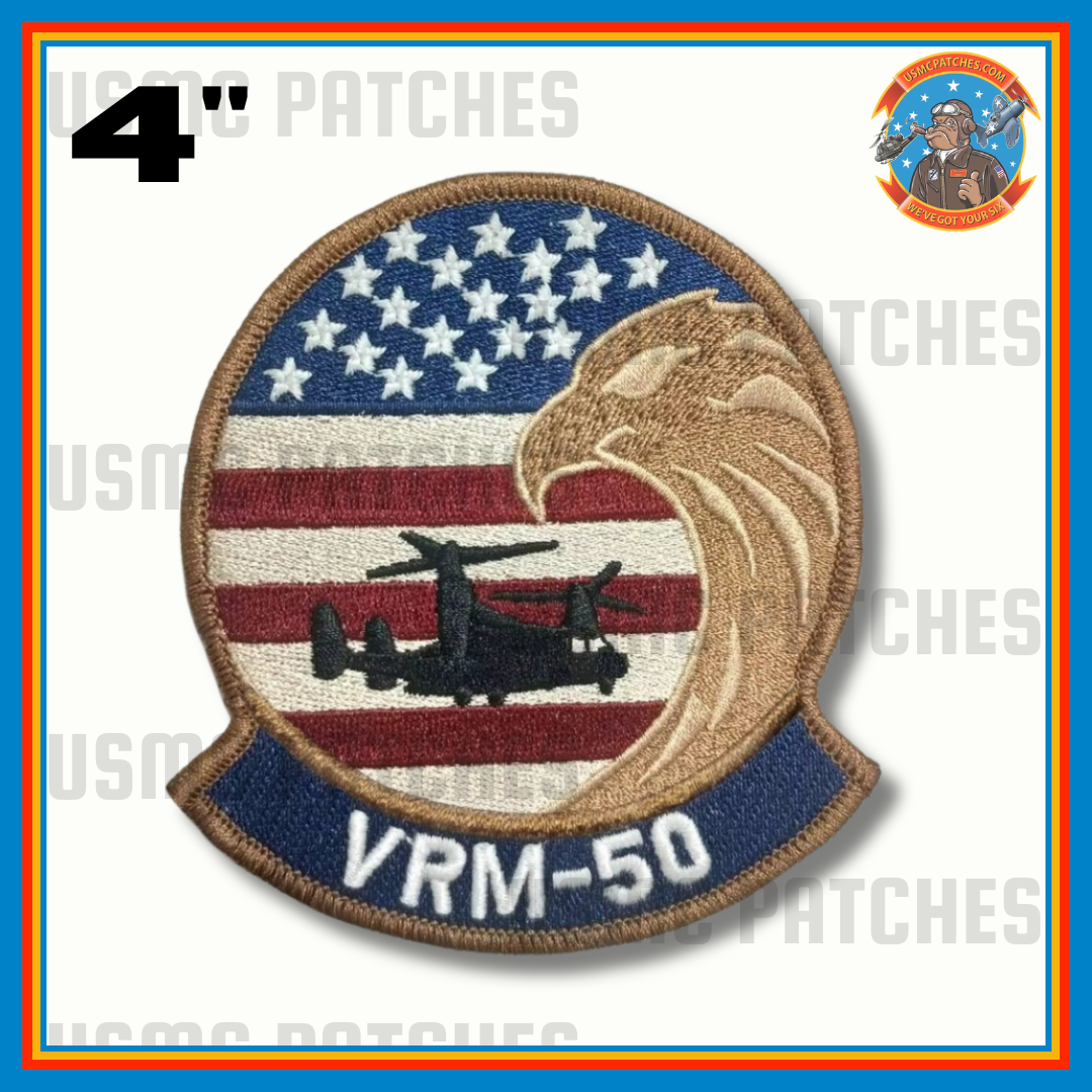 Officially Licensed US Navy VRM-50 Sunhawks Squadron Patch