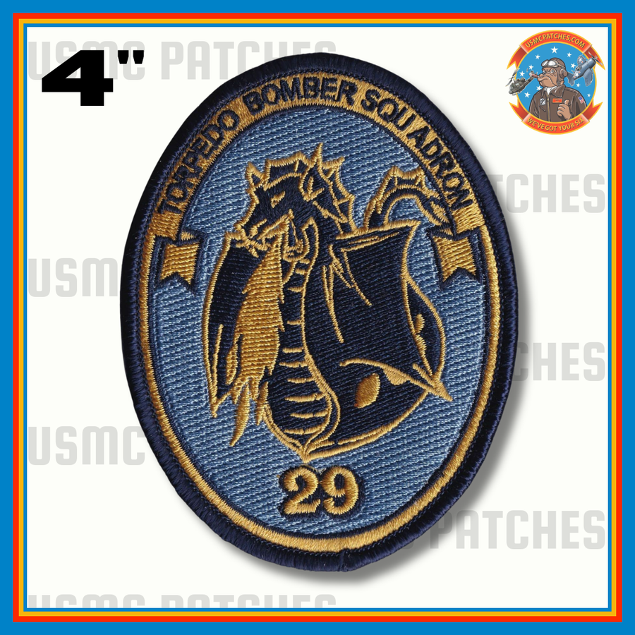 Officially Licensed US Navy VS-29 Dragonfires Legacy Squadron Patch