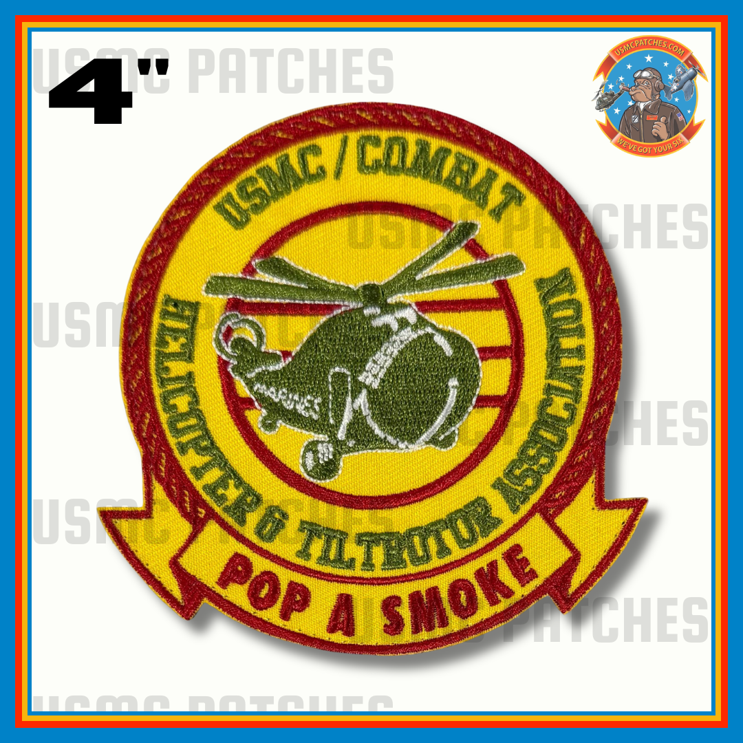 Officially Licensed USMC/Combat Helicopter & Tiltrotor Association Pop A Smoke Patch