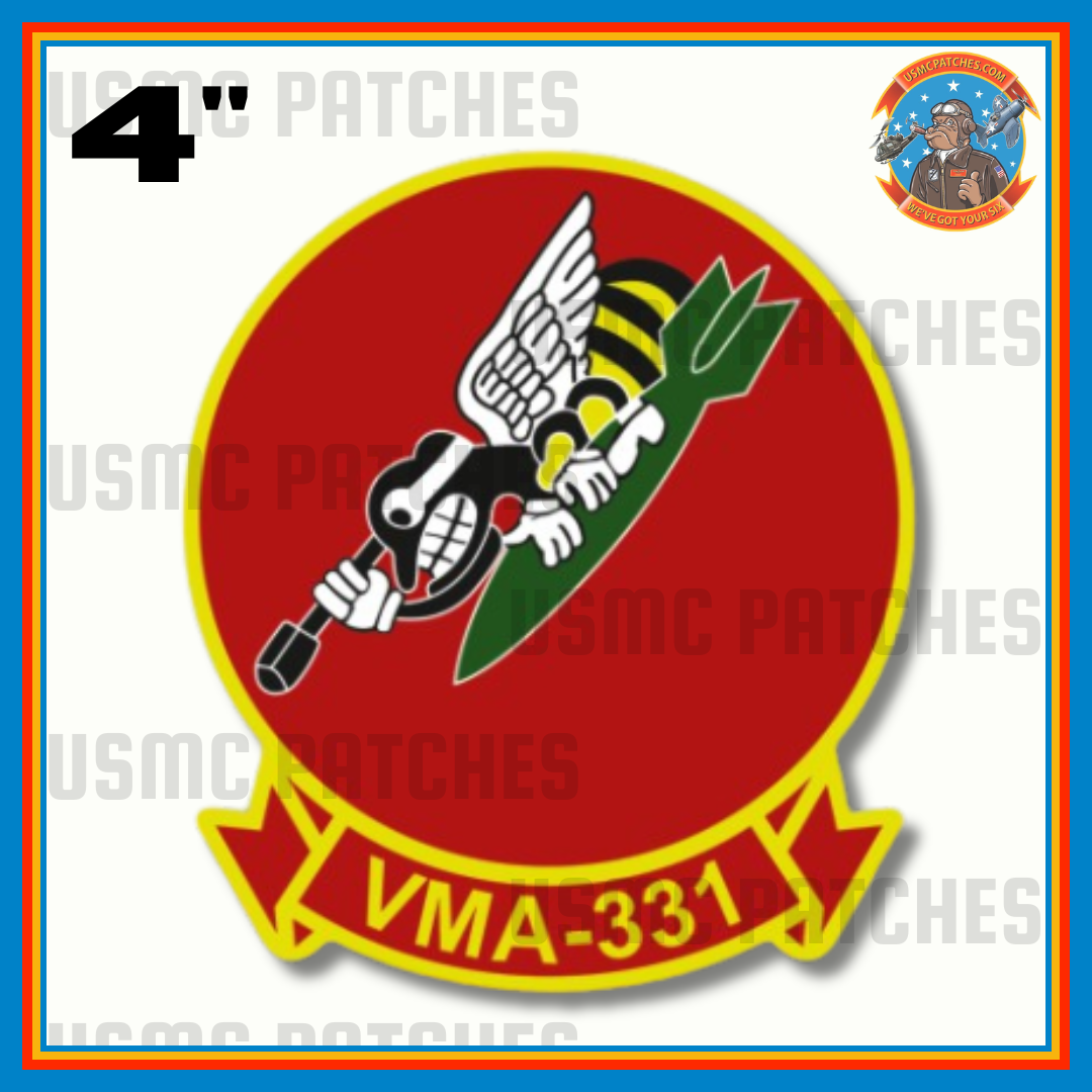 Officially Licensed USMC VMA-331 Bumblebees Squadron Sticker