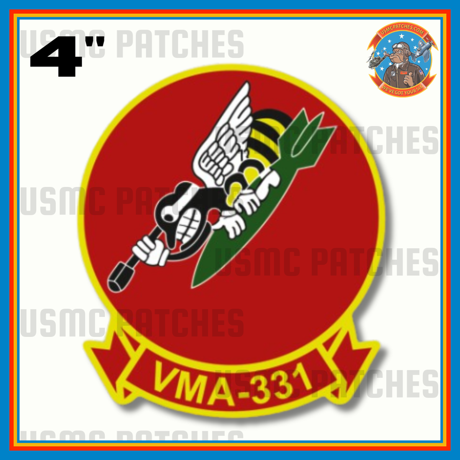 Officially Licensed USMC VMA-331 Bumblebees Squadron Sticker