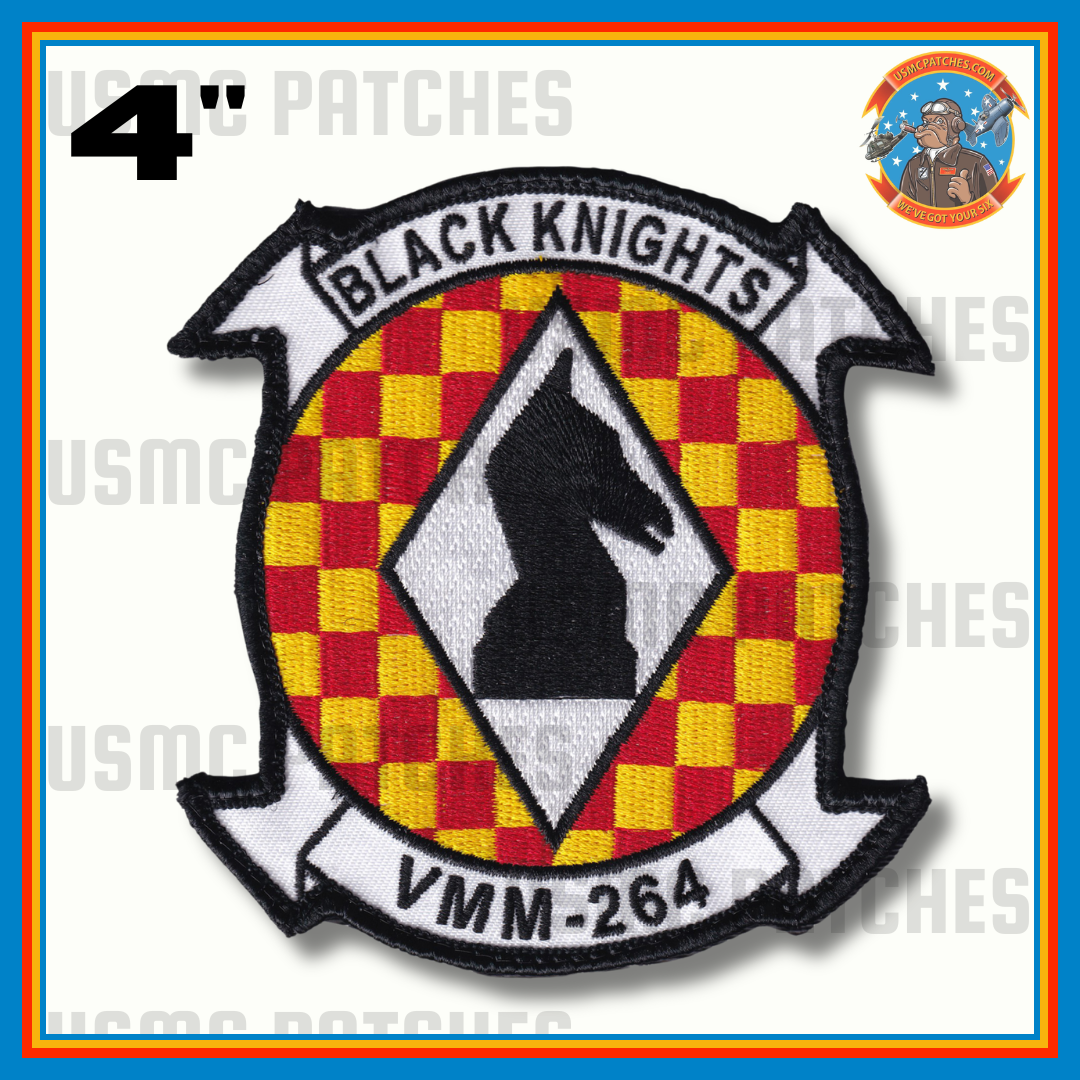 Officially Licensed USMC VMM-264 Black Knights Squadron Patch