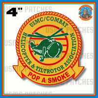 Officially Licensed USMC/ Combat Helicopter & Tiltrotor Association Pop-A-Smoke Sticker Collection