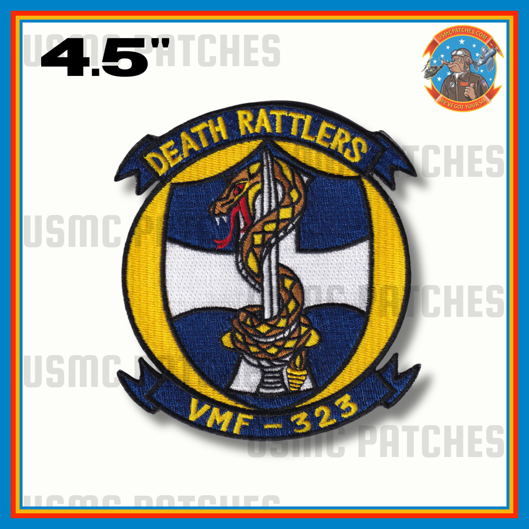 Officially Licensed USMC VMF-323 Death Rattlers Squadron Patch