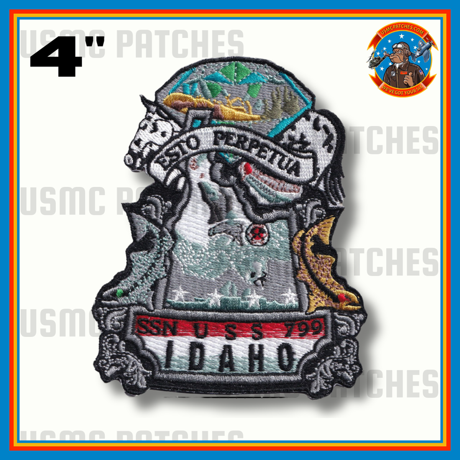 Officially Licensed US Navy USS Idaho SSN 799 Patch