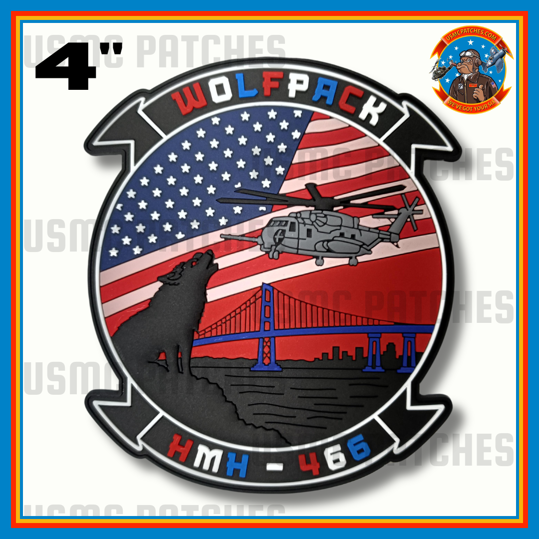 Official HMH-466 USA 250 PVC Patch