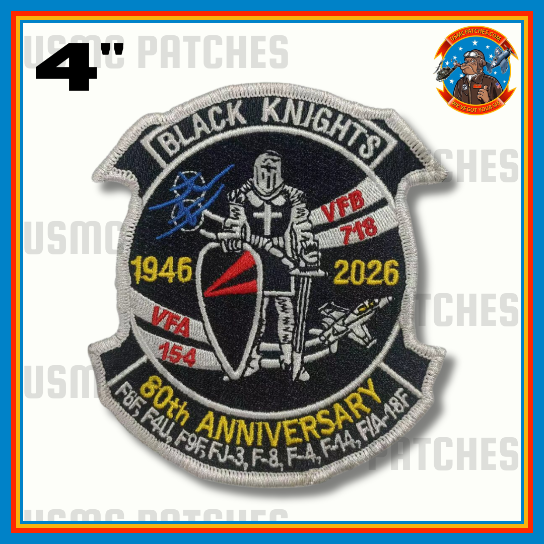 Official VFA-154 Black Knights 80th Anniversary Patch
