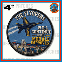 (PREORDER) Officially Licensed US Navy Blue Angels Pensacola Beach 2026 80th Anniversary Flyover Patch & Sticker