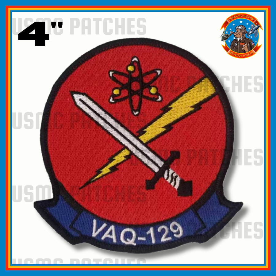 Officially Licensed US Navy VAQ-129 Vikings Squadron Patches