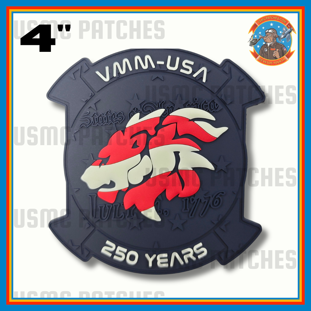 Official VMM-USA Lucky Red Lions PVC Patch