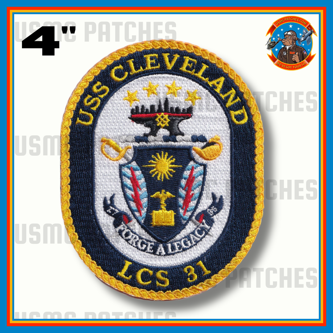 Officially Licensed US Navy USS Cleveland LCS-31 Patch