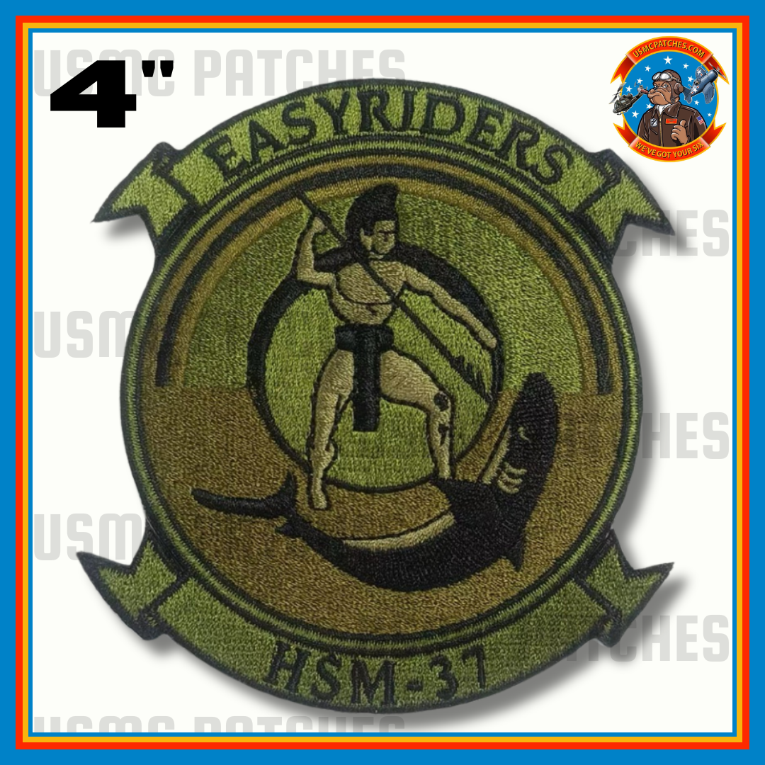 Officially Licensed US Navy HSM-37 Easy Riders Squadron Patch