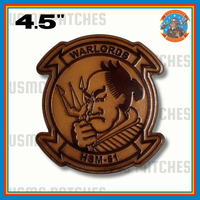 Officially Licensed US Navy HSM-51 Warlords Leather Patches