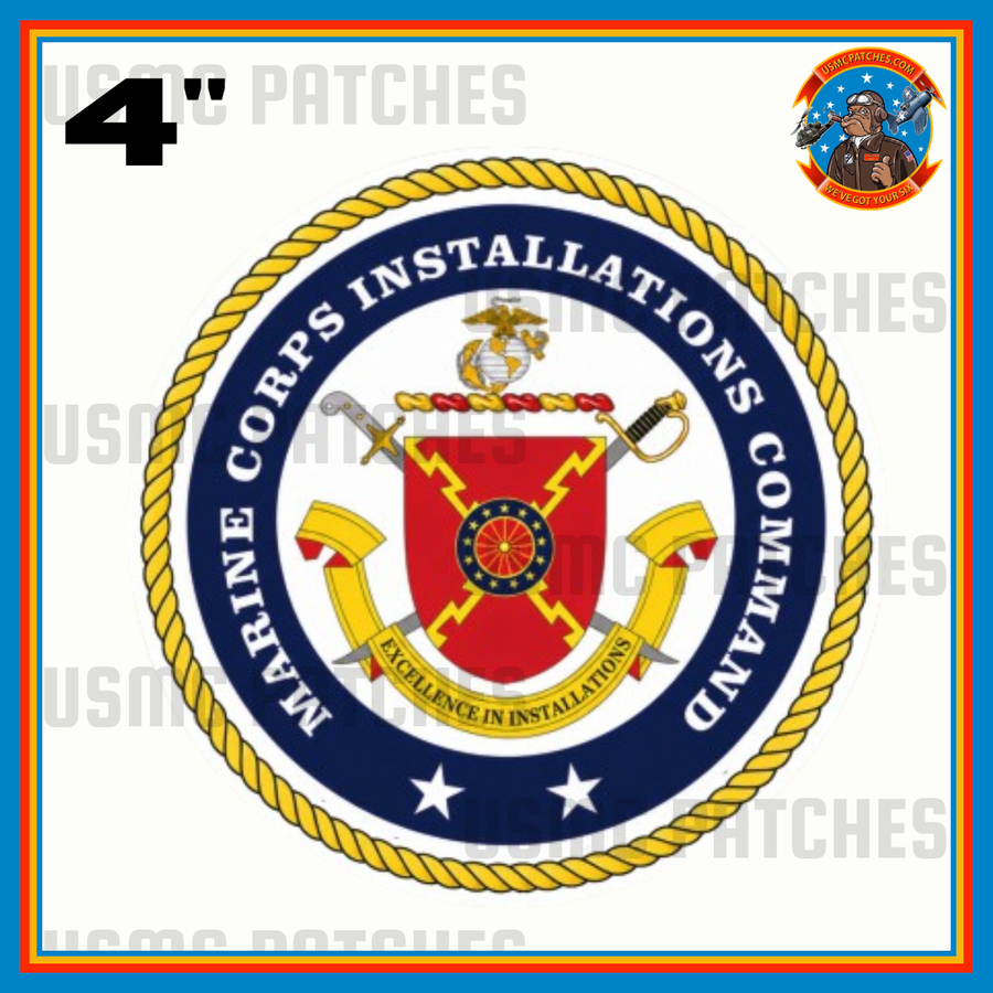 Officially Licensed USMC Marine Corps Installation Command Stickers