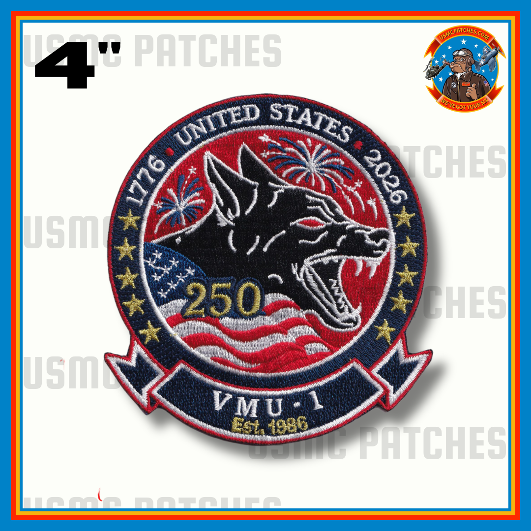 Official VMU-1 Watchdogs America 250th Anniversary Patch