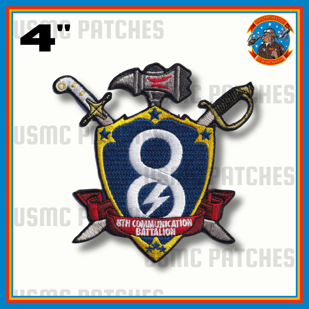 Officially Licensed USMC 8th Communication Battalion Patch
