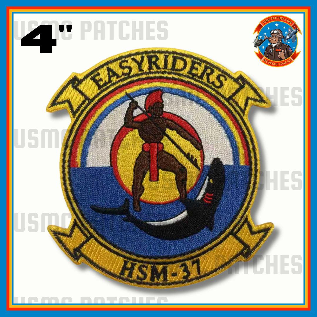Officially Licensed US Navy HSM-37 Easy Riders Squadron Patch