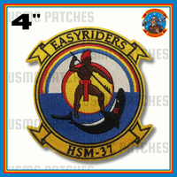 Officially Licensed US Navy HSM-37 Easy Riders Squadron Patch