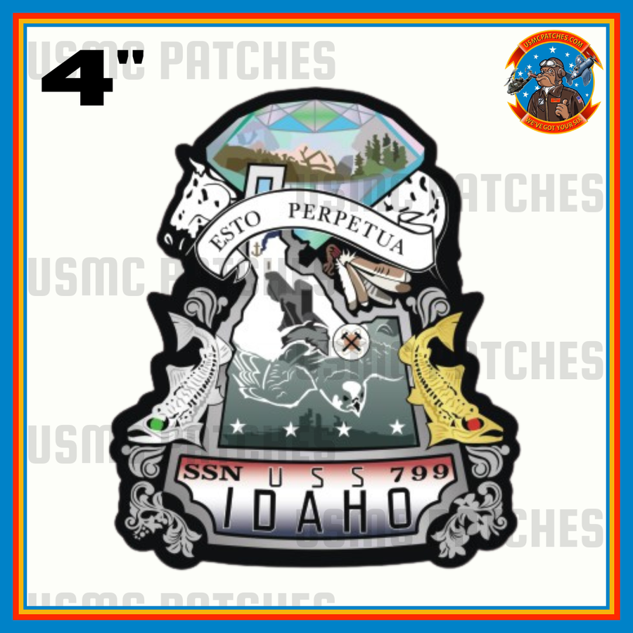 Officially Licensed US Navy USS Idaho SSN 799 Submarine Sticker