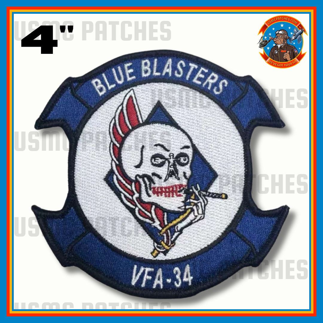 Officially Licensed US Navy VFA-34 Blue Blasters Squadron Patch