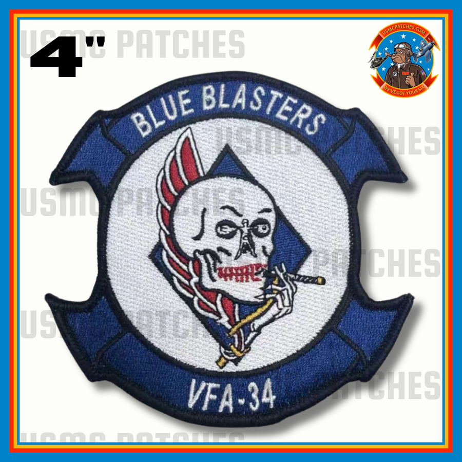 Officially Licensed US Navy VFA-34 Blue Blasters Squadron Patch