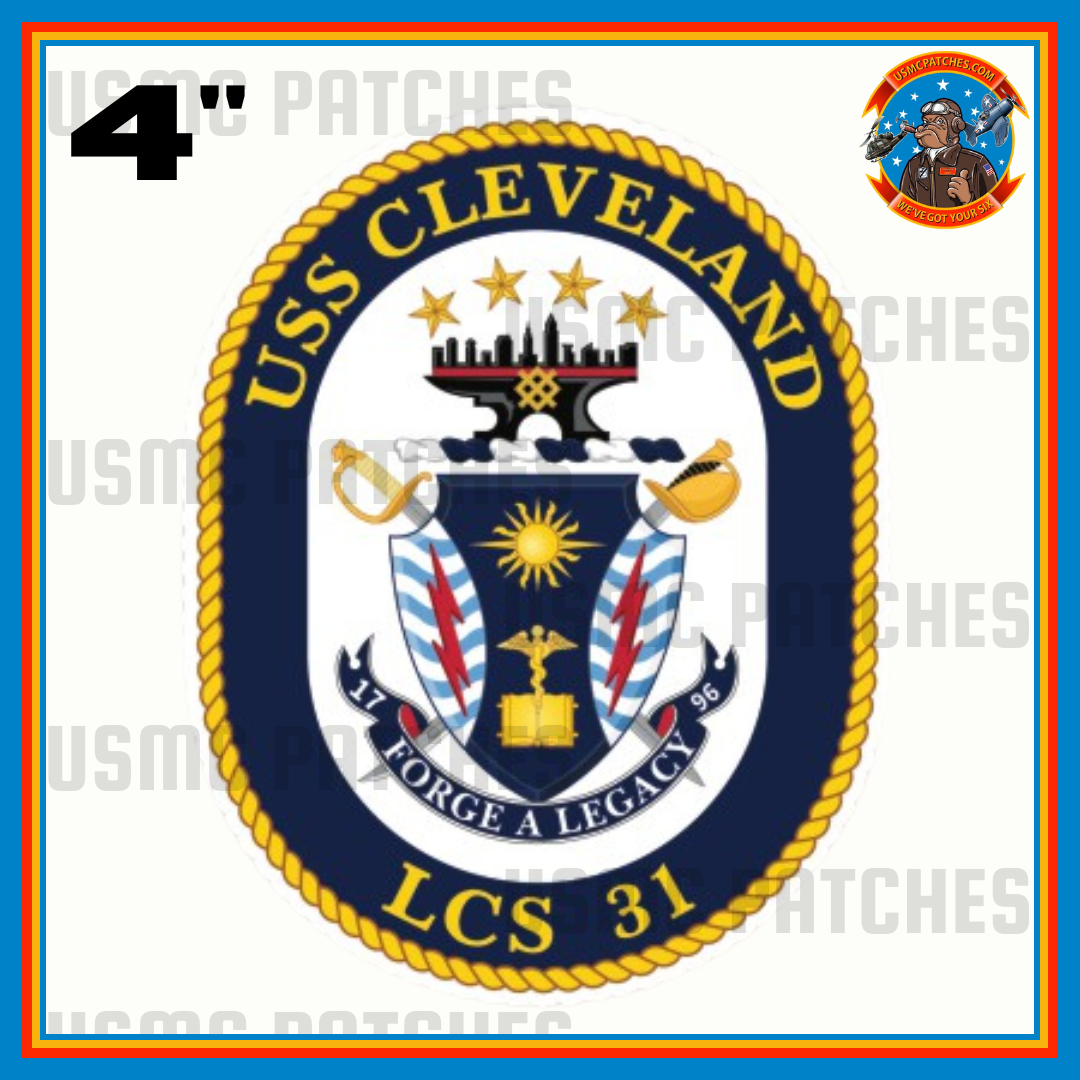 Officially Licensed US Navy USS Cleveland LCS-31 Ship Sticker