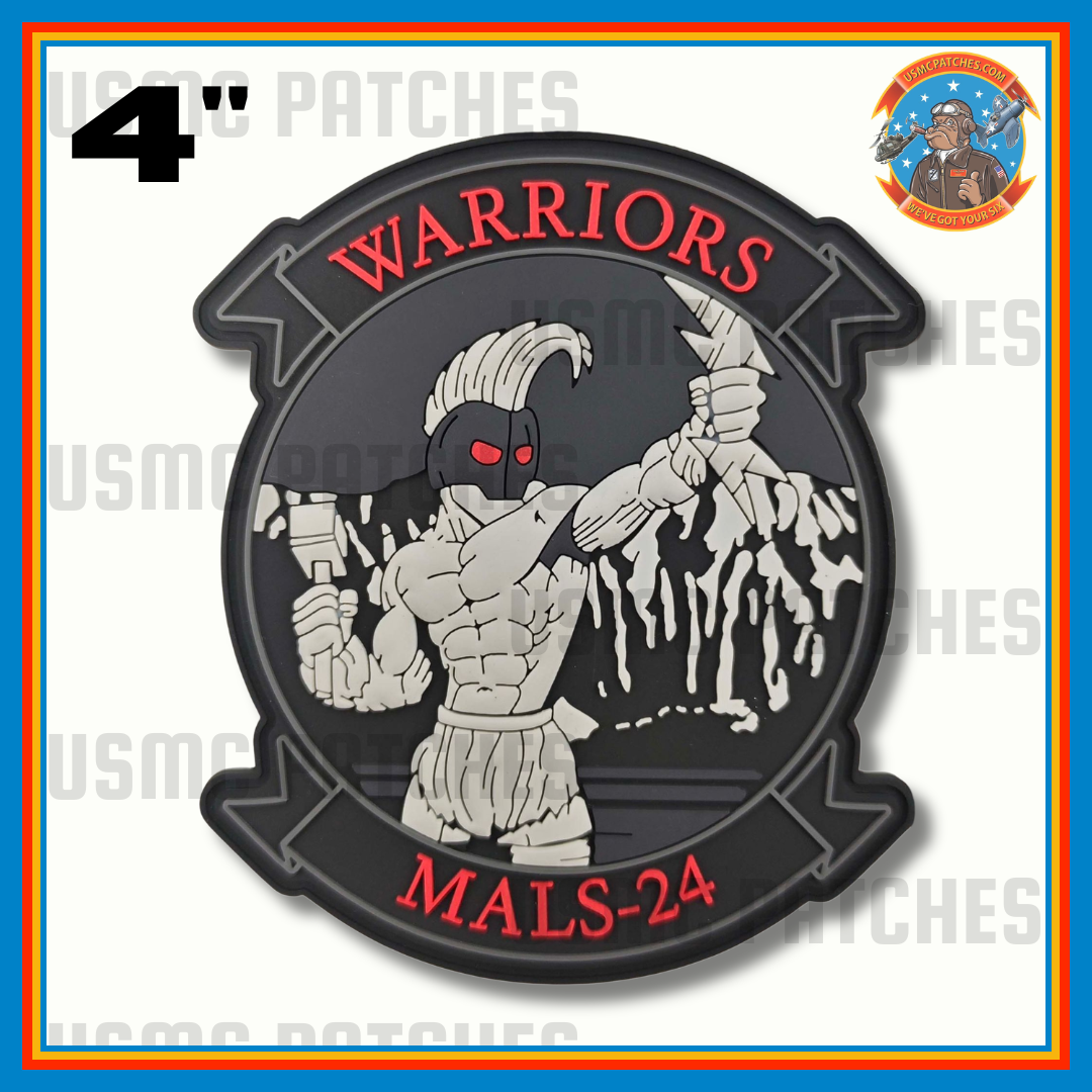 Officially Licensed USMC MALS-24 Warriors Patches