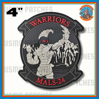 Officially Licensed USMC MALS-24 Warriors Patches