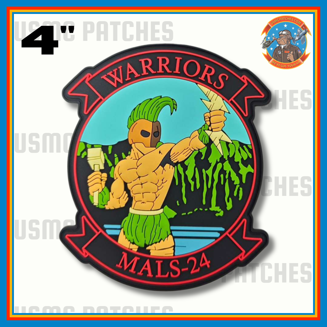 Officially Licensed USMC MALS-24 Warriors Patches