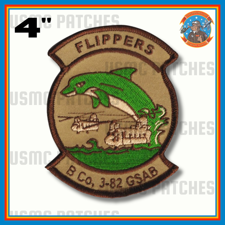 Official US Army B Co 3-82 GSAB Flippers Patch