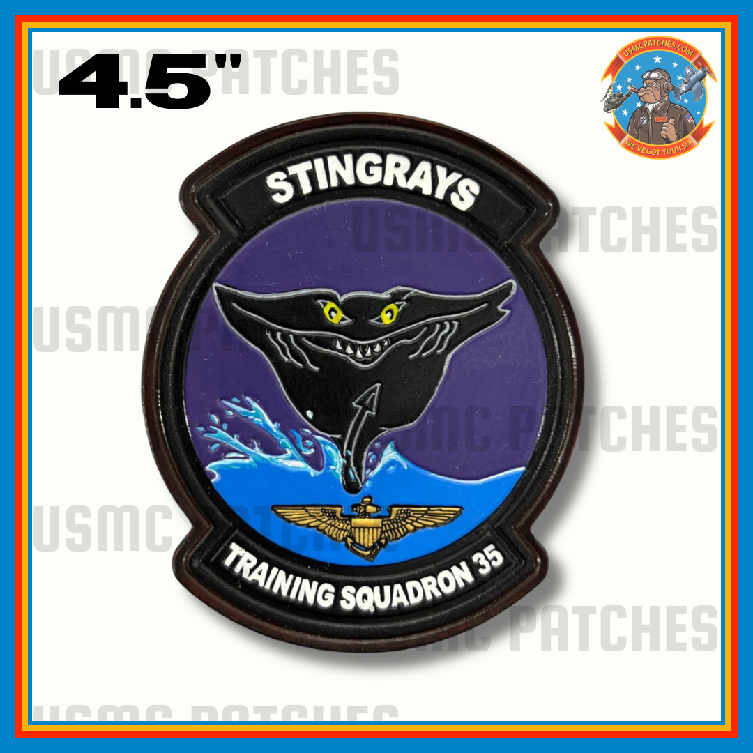 Officially Licensed US Navy VT-35 Stingrays Leather Patch