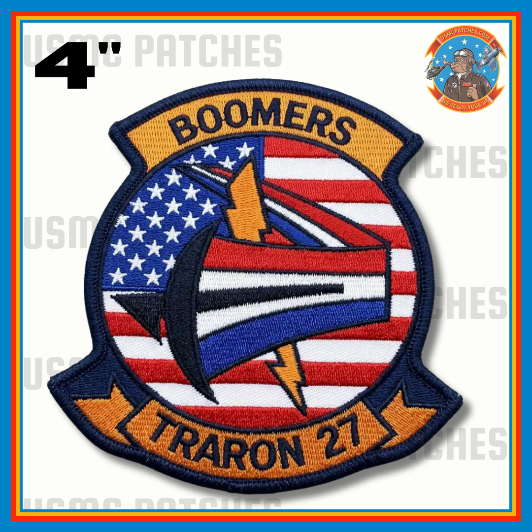 Official VT-27 Boomers 4th of July Patch and Name Tags
