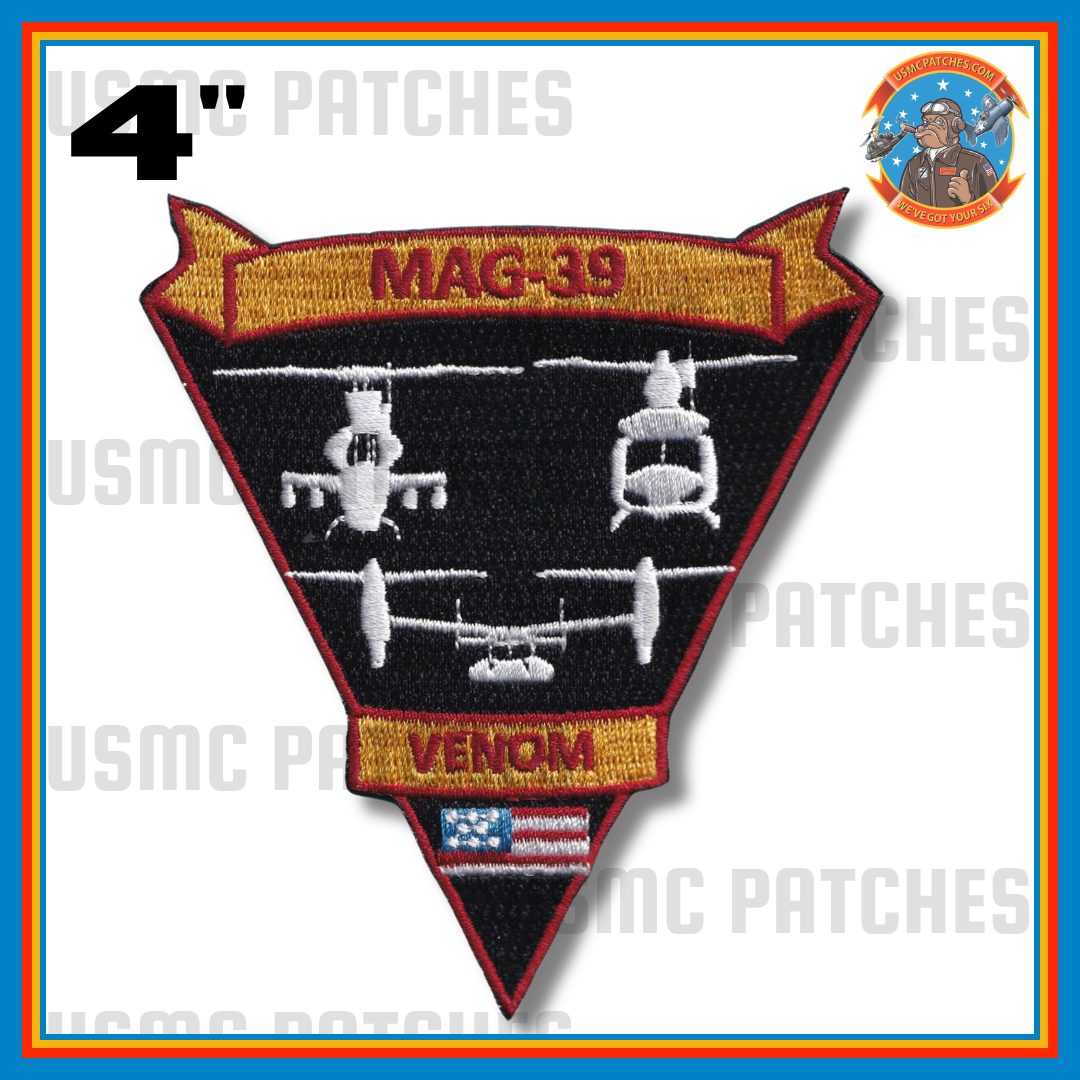 Officially Licensed USMC MAG-39 Throwback Patch