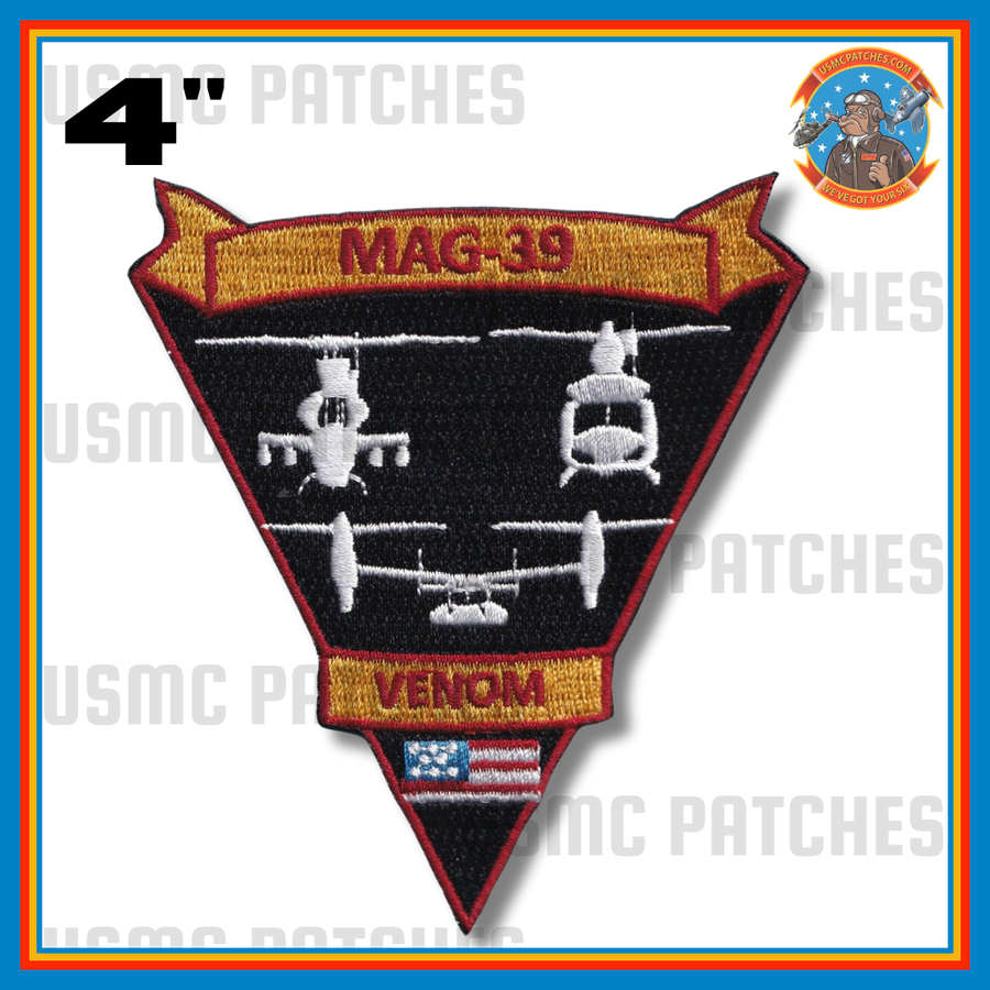 Officially Licensed USMC MAG-39 Throwback Patch