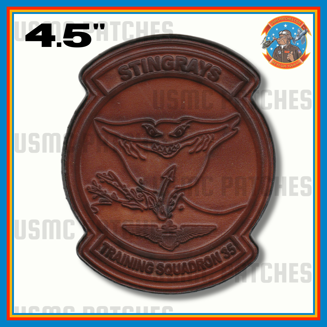 Officially Licensed US Navy VT-35 Stingrays Leather Patch