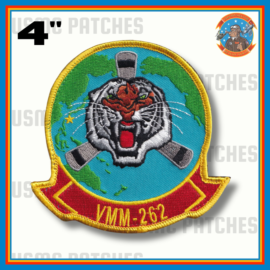 Officially Licensed USMC VMM-262 Flying Tigers Embroidered Patches